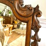 Vintage carved wooden mirror 110x58