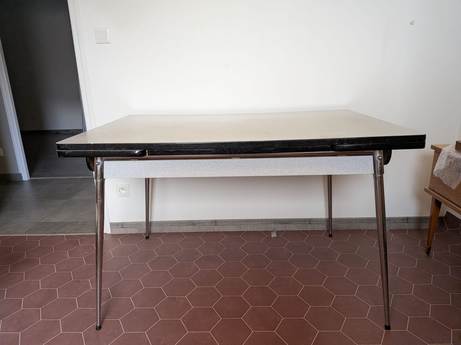 Vintage grey formica table