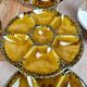 Set of 8 Gien oyster plates, magnificent vintage service.