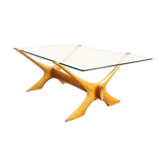 Table basse par Illum Wikkelso pour CF Christiansen Silkeborg, années 1960