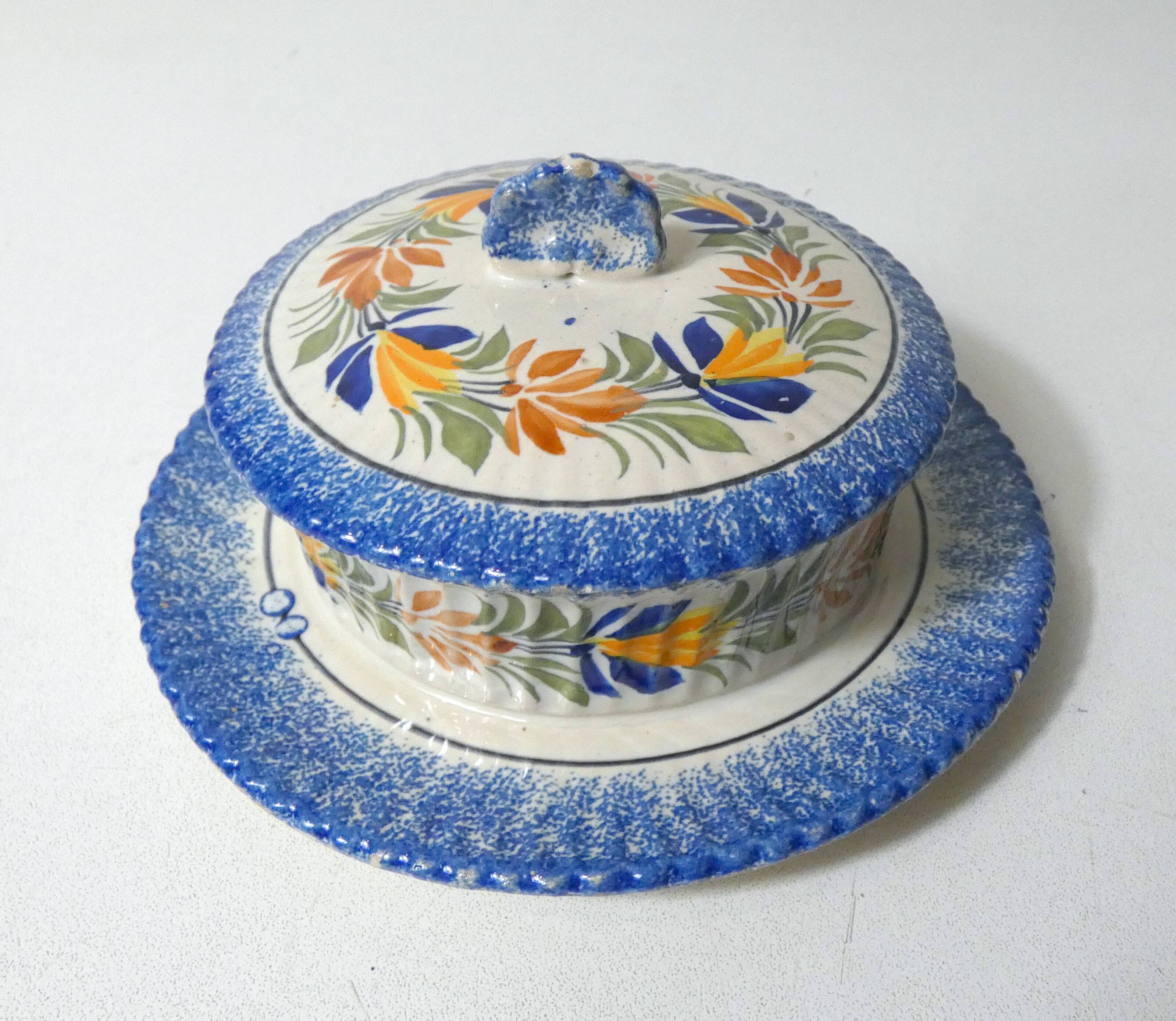 Henriot Quimper Butter Dish