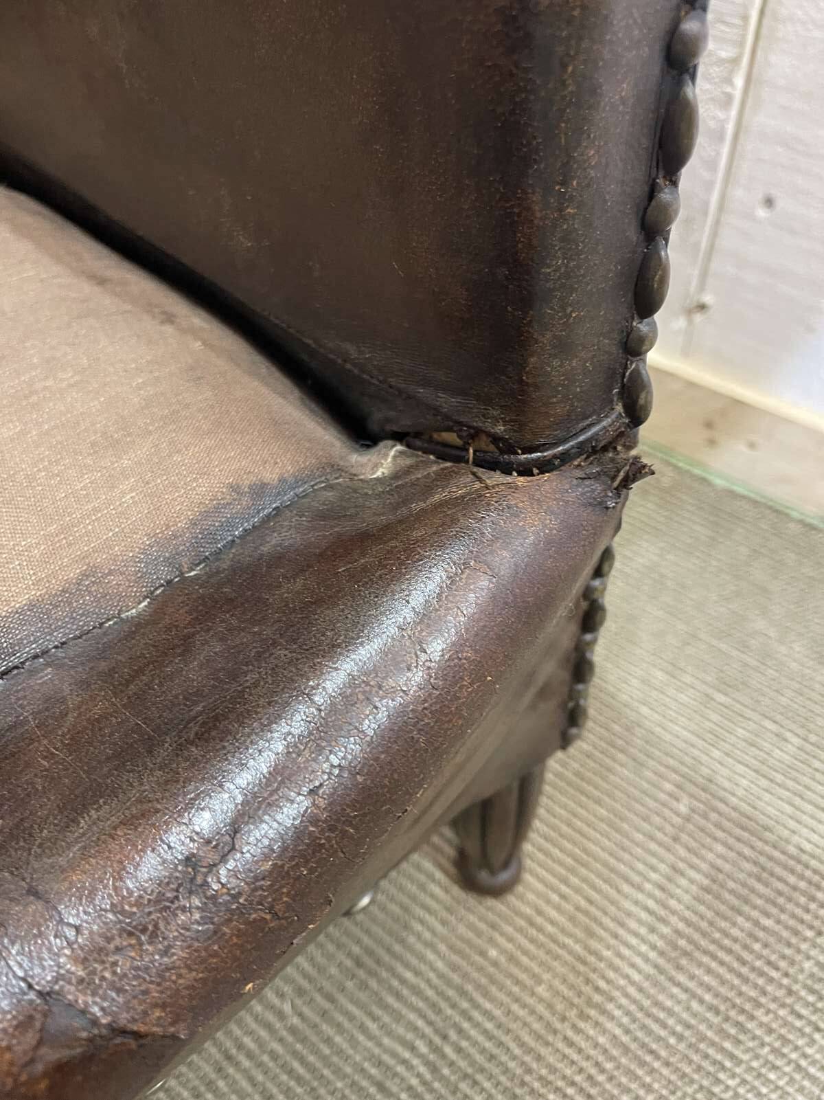 Art Deco period club lounge in leather and fabric seating