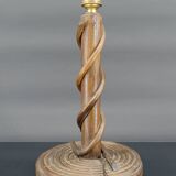 Louis Sognot rattan lamp, France circa 1950