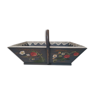 Wooden picking basket