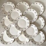 Digoin Sarreguemines dinner plates, floral