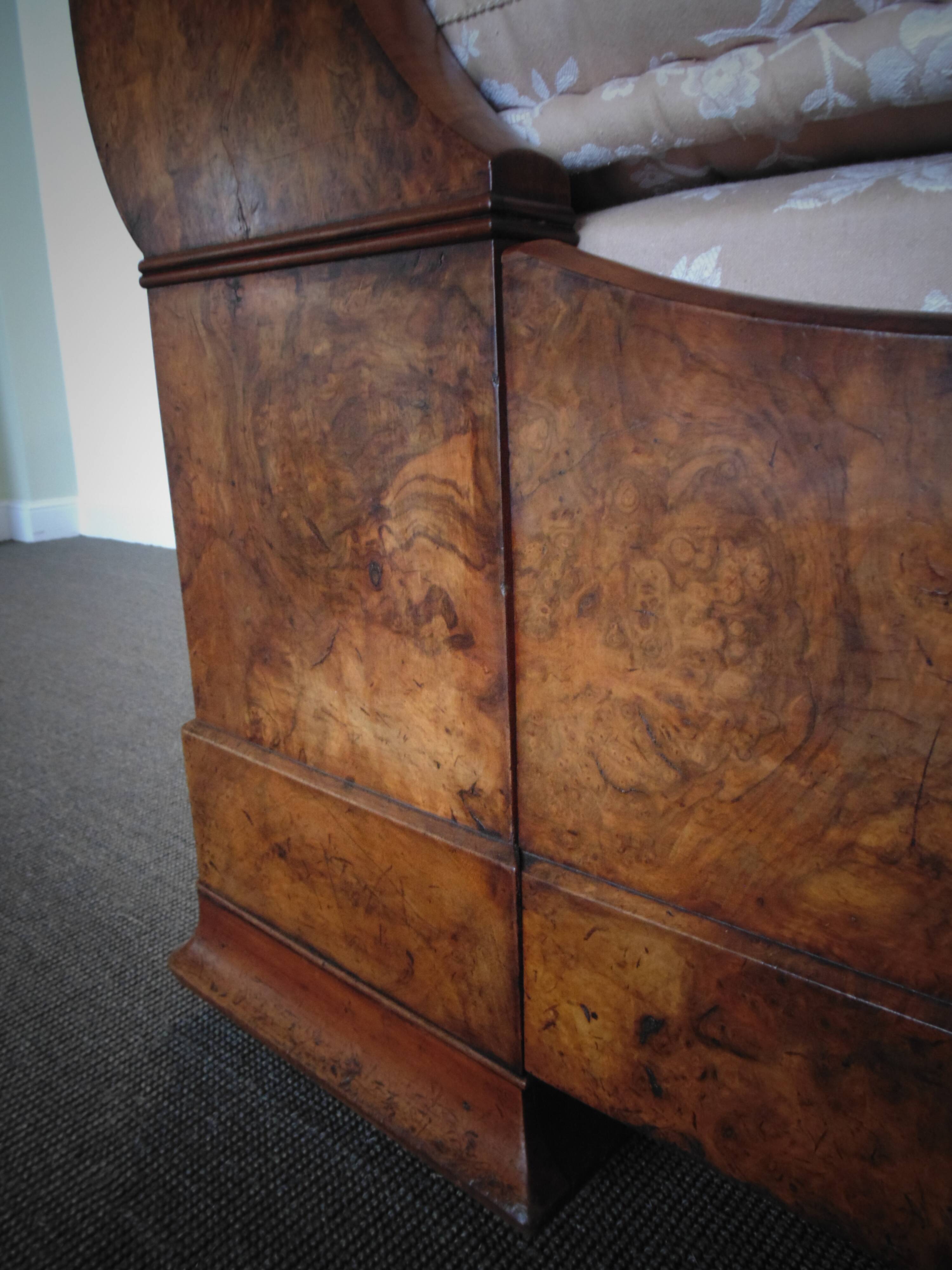 Boat bed louis philippe noyer