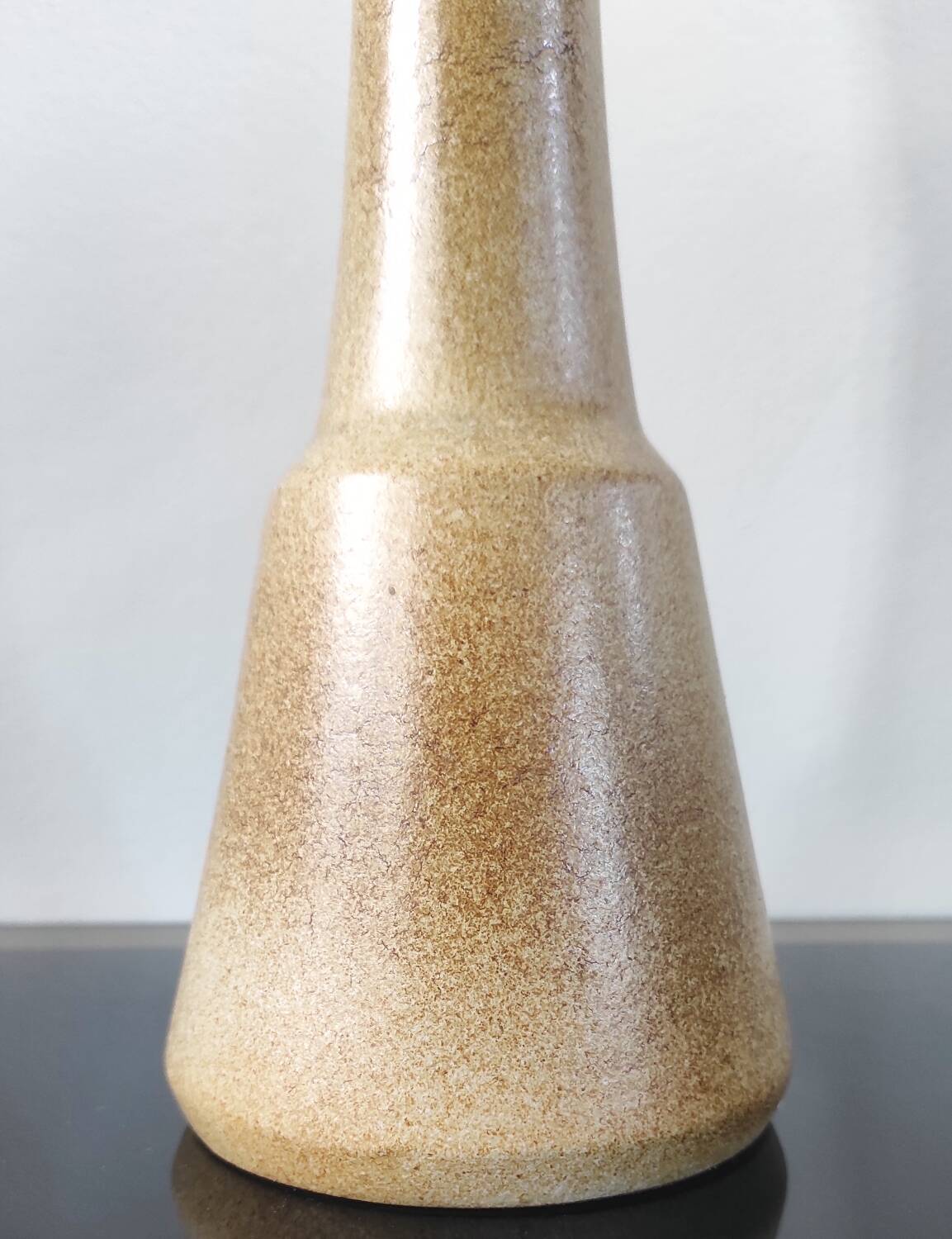 Vintage large vase in Pyrite stoneware