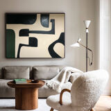 Large acrylic abstract canvas 100x80