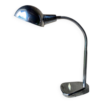 Lampe de bureau flexible métal chromé vers 1940