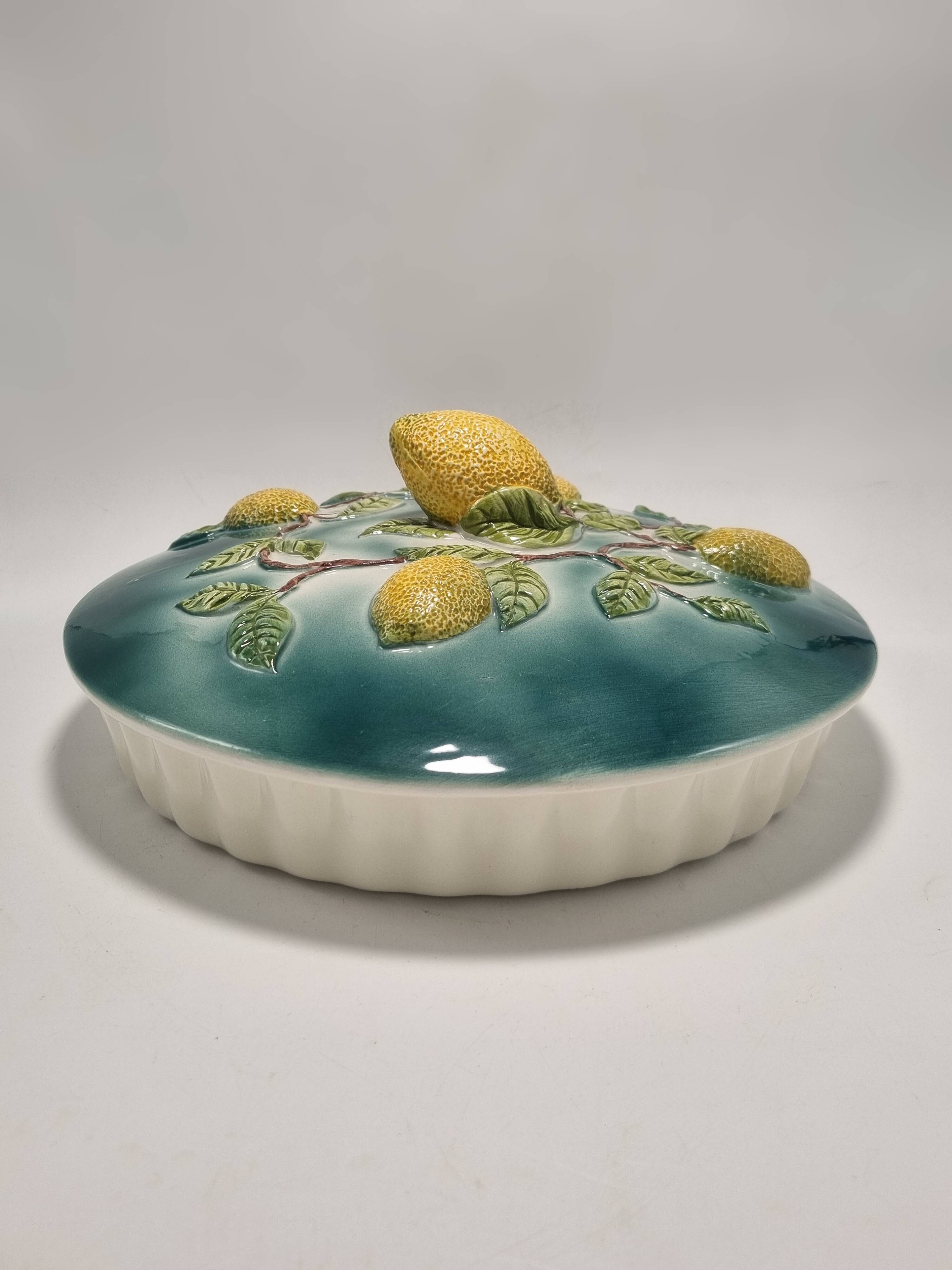 Slip-covered dish