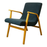 Roland Rainer Lounge Chair Café Ritter with grey bouclé.