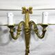 Pair of sconces Bronze 2 lights Louis XVI style