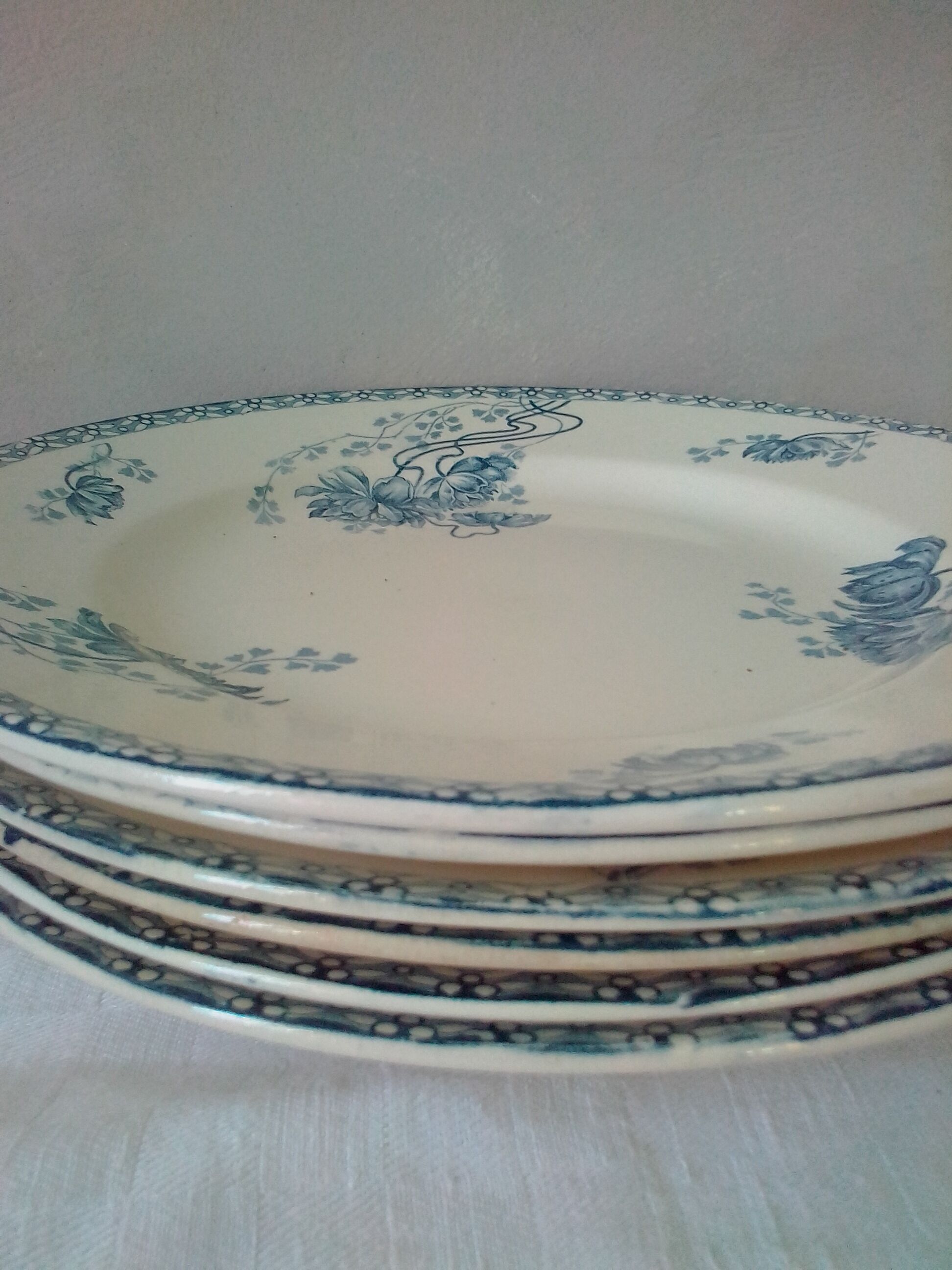 6 dinner plates model royat sarreguemines