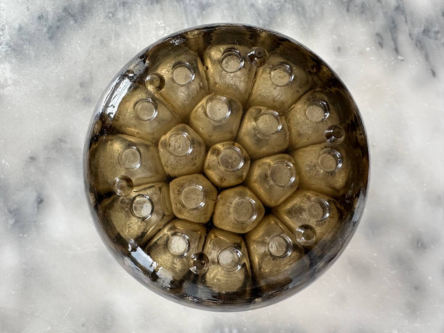 1950’s French glass flower frog