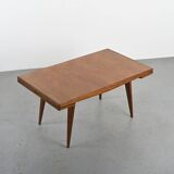 Mahogany extending table by A. Sornay, France 1950