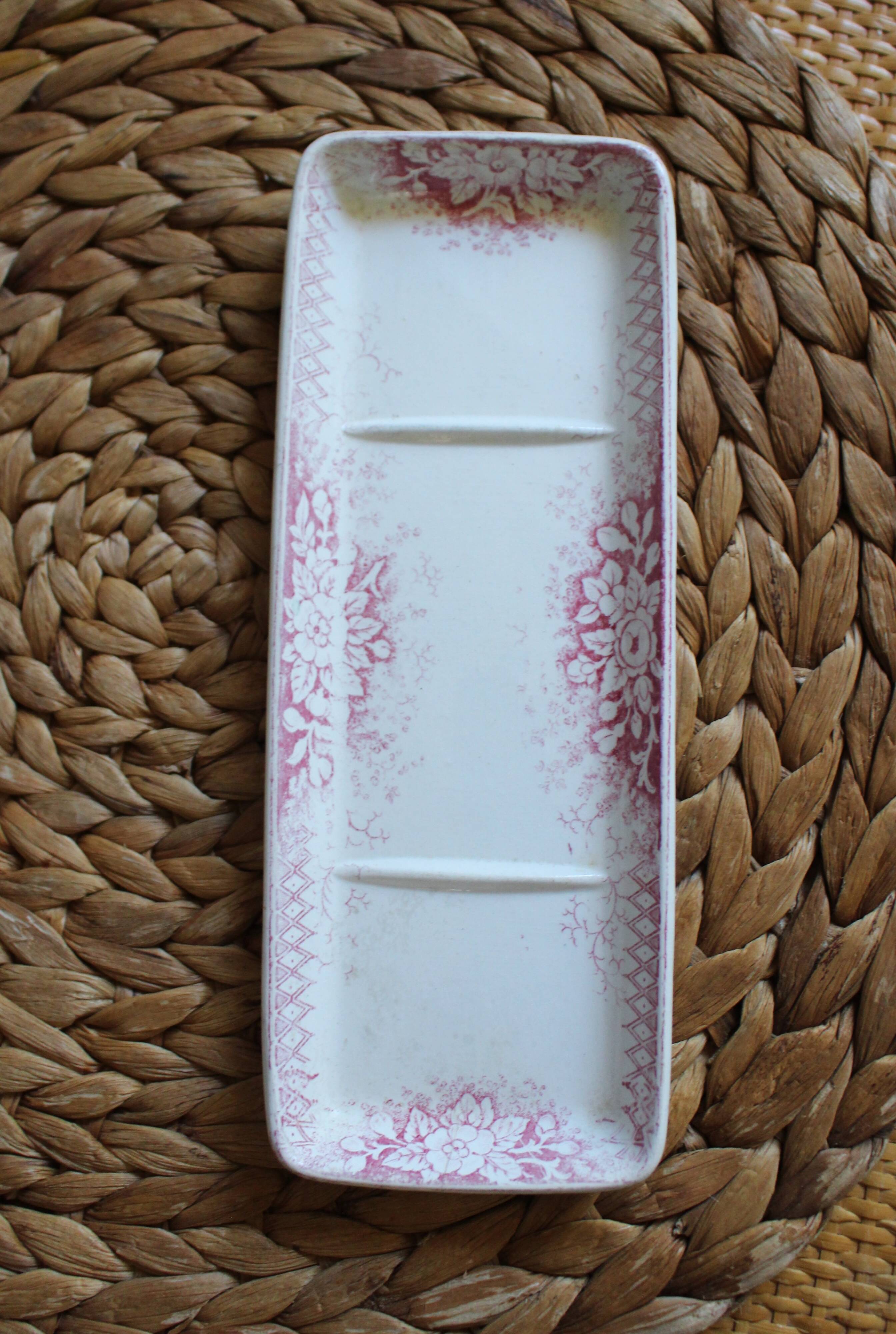 Vide Poche Porte savon rose Jardinière Badonviller
