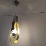 60s/70s metal and resin pendant light