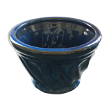 Cache pot grès bleu nuit