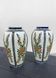 Pair of Boch Frères La Louvière vases, floral decoration signed Charles Catteau
