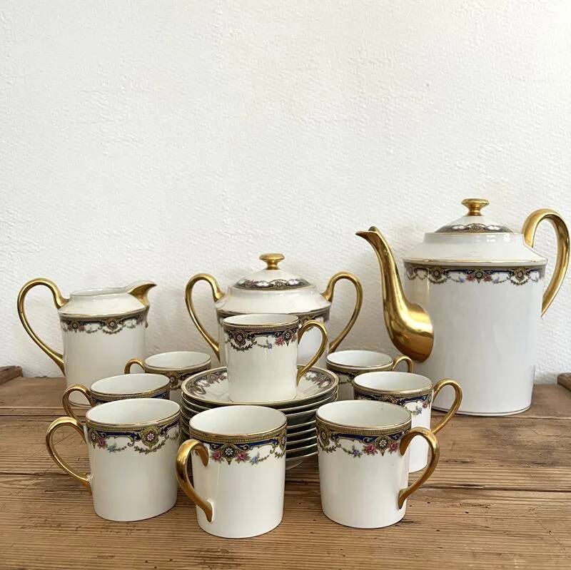Fine porcelain coffee service