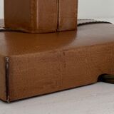 Leather lamp foot Le Tanneur, 1960