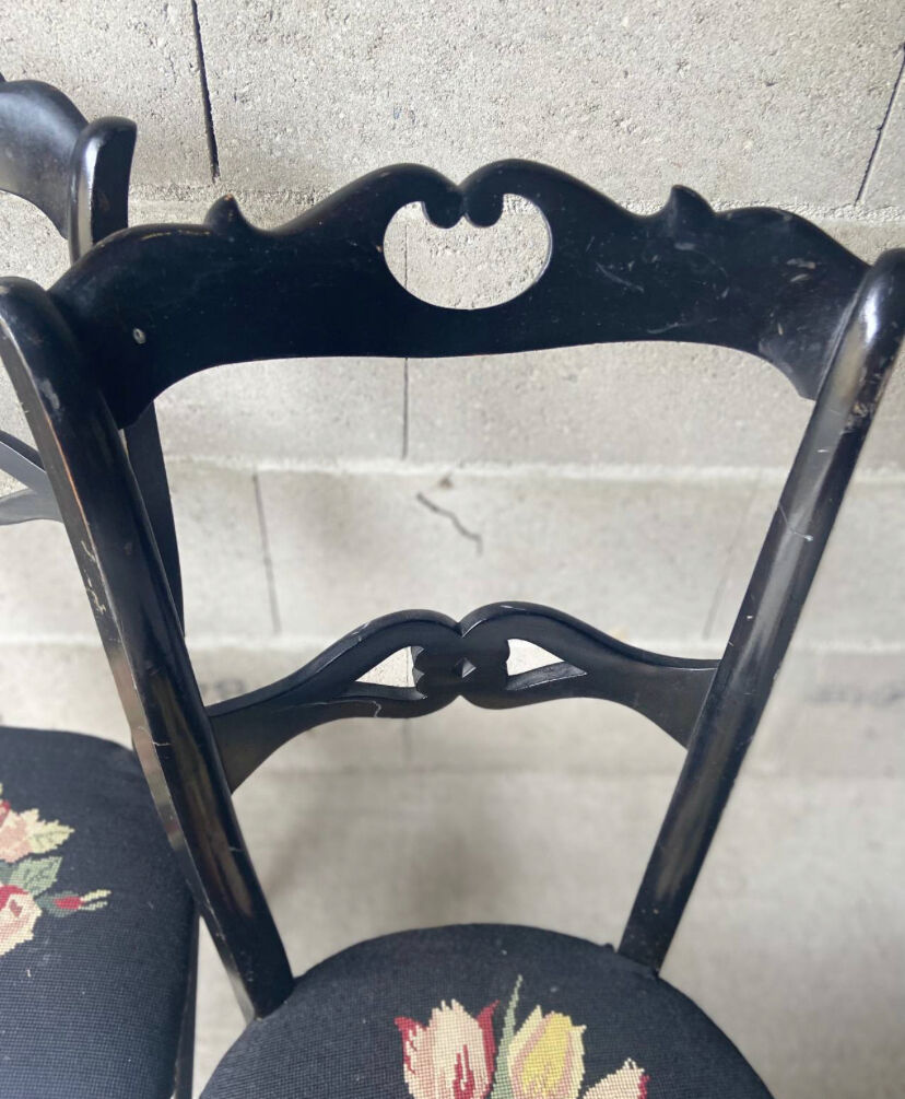 Pair of old nurse's chairs from the Napoleon III period