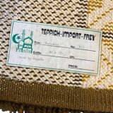 Vintage rug ochre yellow - brown / floor rug / wall tapestry