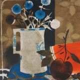 Yves Ganne: The White Pitcher and the Watermelon, original signed lithograph