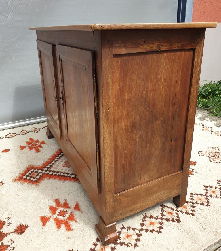 Norman countryside buffet in solid cherry wood nineteenth