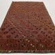Burgundy Red Star Pattern Vintage Kilim Rug, 194x314Cm