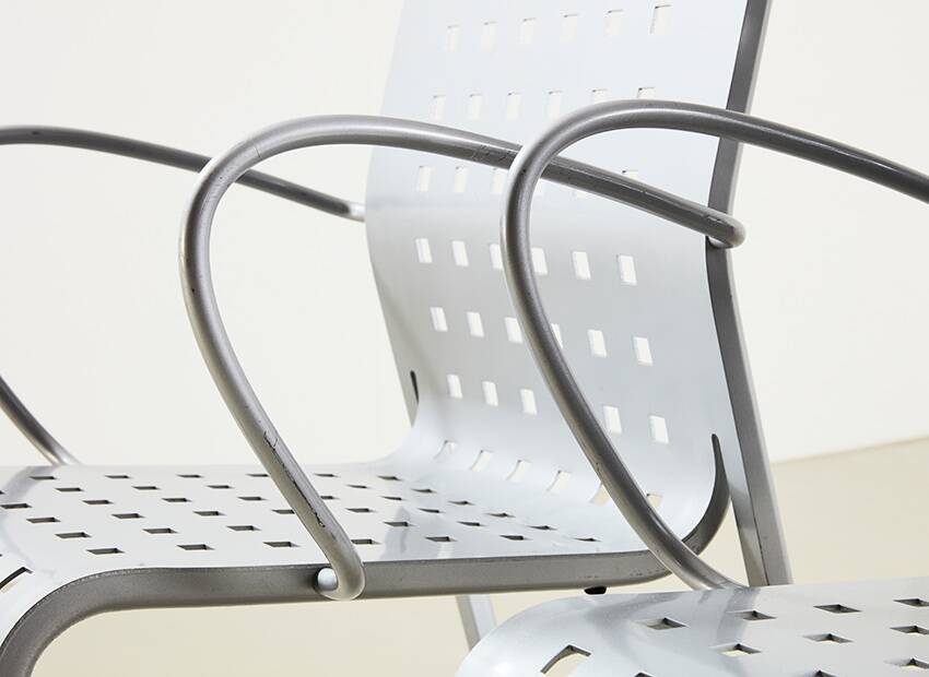 Pietro Arosio Pair of Mirandolina Chairs for Zanotta Italy 1993