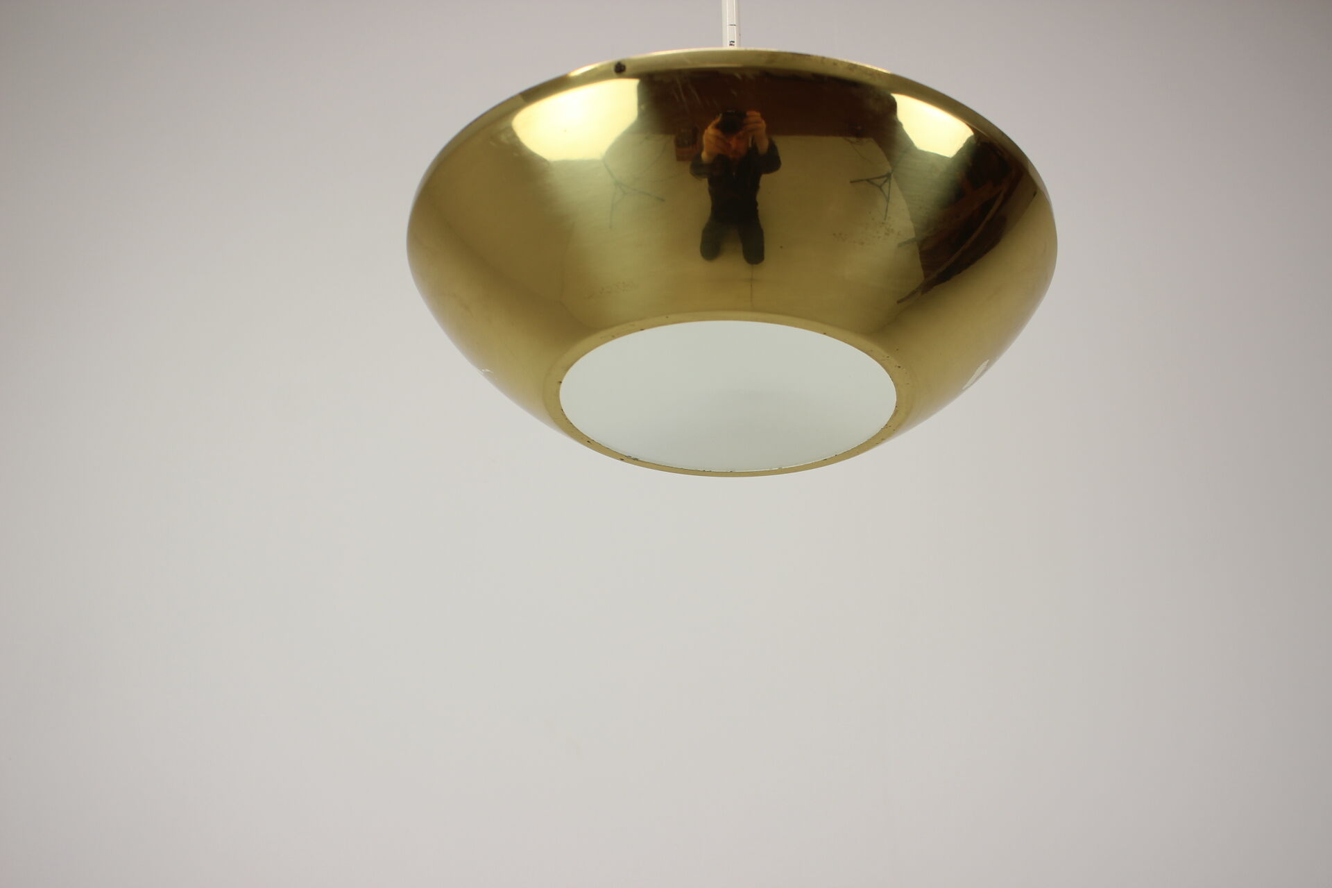 Mid-Century brass pendant/ Zukov, 1950's.
