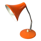 Desk or wall lamp metal orange vintage 60/70