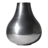 Vase bulbe en aluminium poli, grand
