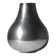 Polished Aluminum Bulbous Vase, Large