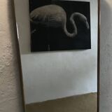 Vintage 1960 free-form mirror known as a rear-view mirror.