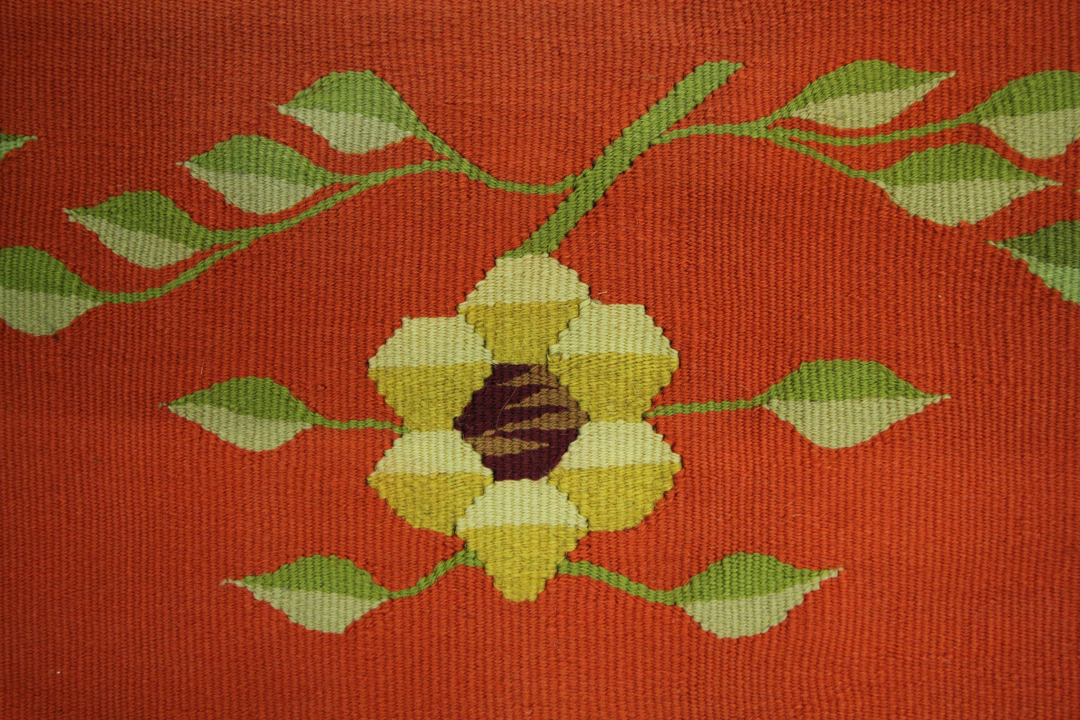 1950s Moldavian Kilim Runner Rug 96 x 200 cm