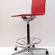 Maarten Van Severen .04 red high desk or bar chair