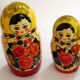 Set of 9 matryoshkas / Russian dolls
