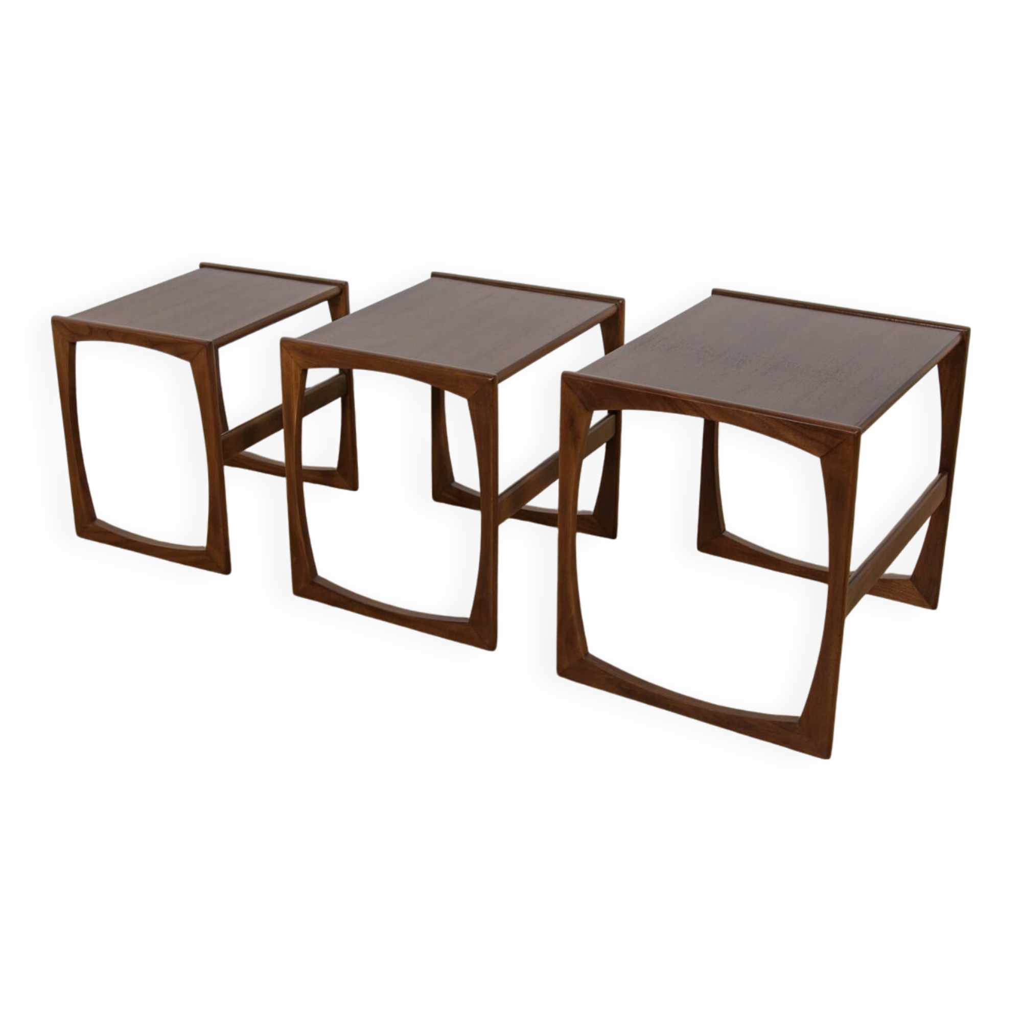 Mid-Century Teak Nesting Tables by R. Benett for G-Plan, United Knigdom, 1970s, Set of 3
