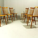 Bistro Chairs from Ton, 1970s, Set of 6