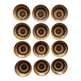 Lot de 12 assiettes creuses Sarreguemines modèle Hawai