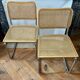 Pair of Cesca Italy caned chairs 1970
