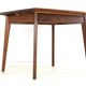 Table à manger rectangulaire extensible en teck - design néerlandais mid-century moderne