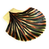 Hand-painted seashell trinket dish