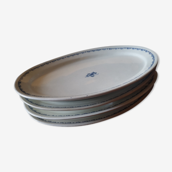 4 Service dishes - Porcelaine Carel Geo Rouard