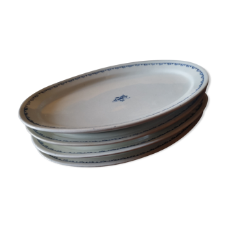 4 Service dishes - Porcelaine Carel Geo Rouard