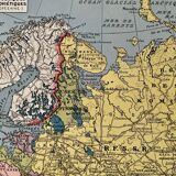 Old map of the USSR from 1928