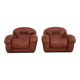 Vintage Italian design sculptural lounge chairs from 1970’s