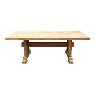 Solid oak farmhouse table